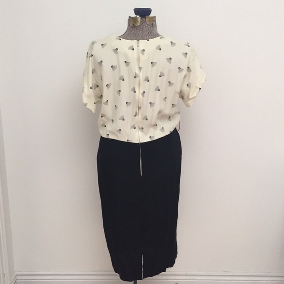 Black & white geometric patterned dress - Picture 5 of 5